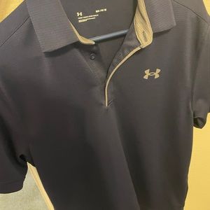Mens blue Under Armour collar shirt